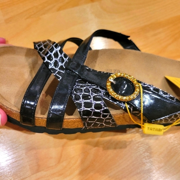 Birkenstock Tatami Tready Black Slip On Sandals Size 40 - Picture 7 of 10